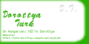 dorottya turk business card